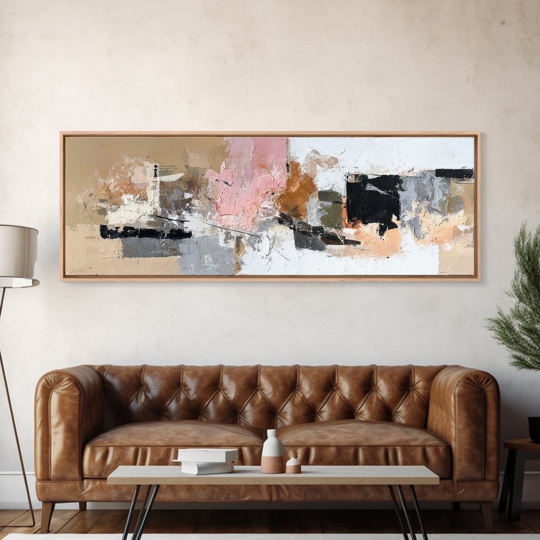 Large Statement Abstract Canvas Print, Living Room Art, 3 Piece Wall Art, Living Room Decor, Abstract Art, Living, LIR-3x1-65