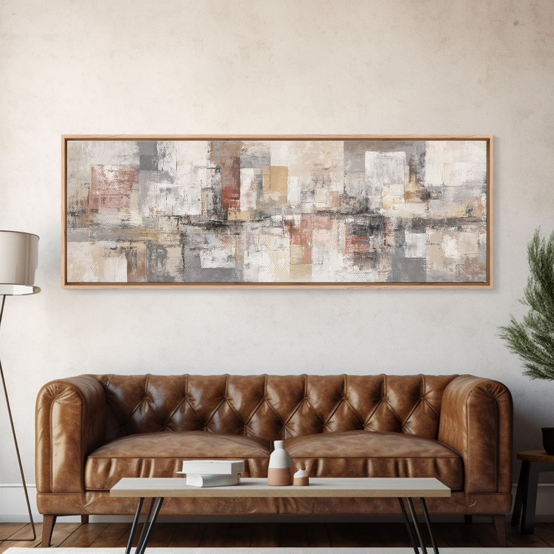 Oversized Line Figure Framed Canvas Print, Living Room Art, Living Room Wall Art, Living Room Decor, Fine Art, Living, LIR-3x1-81