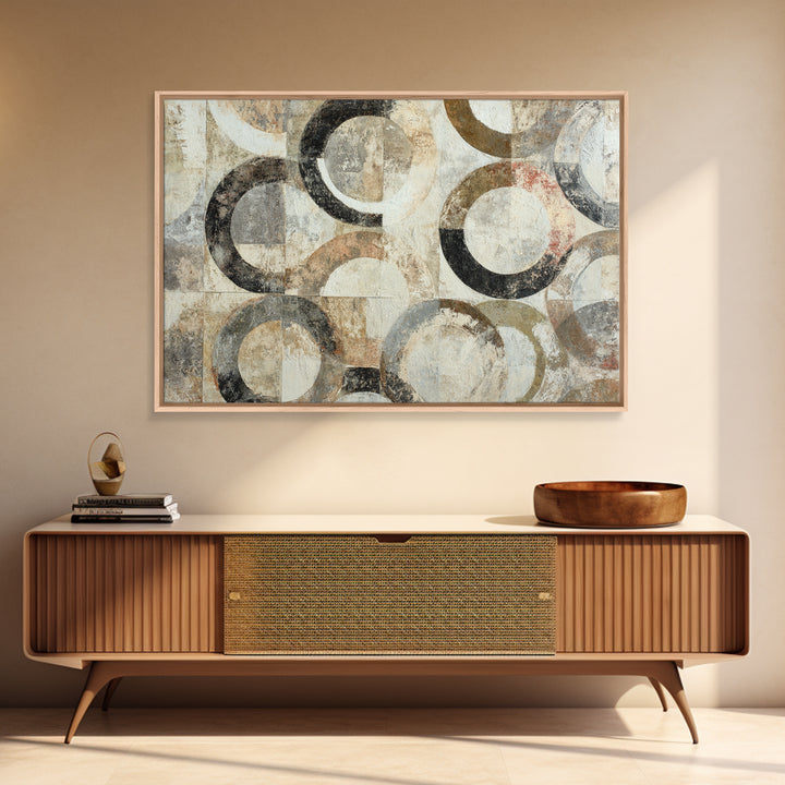 Monochrome Stone Texture Abstraction Canvas Print, Living Room Art, Neutral Decor, Living Room Decor, Fine Art, Living, LIR-3x2-49