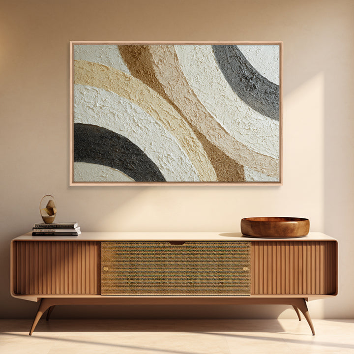 Textured Plaster Abstract Framed Canvas Print, Living Room Art, Fine Art Print, Living Room Decor, Abstract Art, Living, LIR-3x2-81
