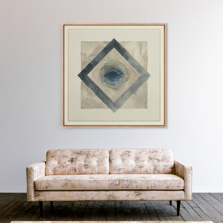 Ink Wash Mountain Symbolizing Stability Canvas Print, Law Office Art, Printable, Office Decor, Counsel, Modern Wall Decor, LOA-1x1-20