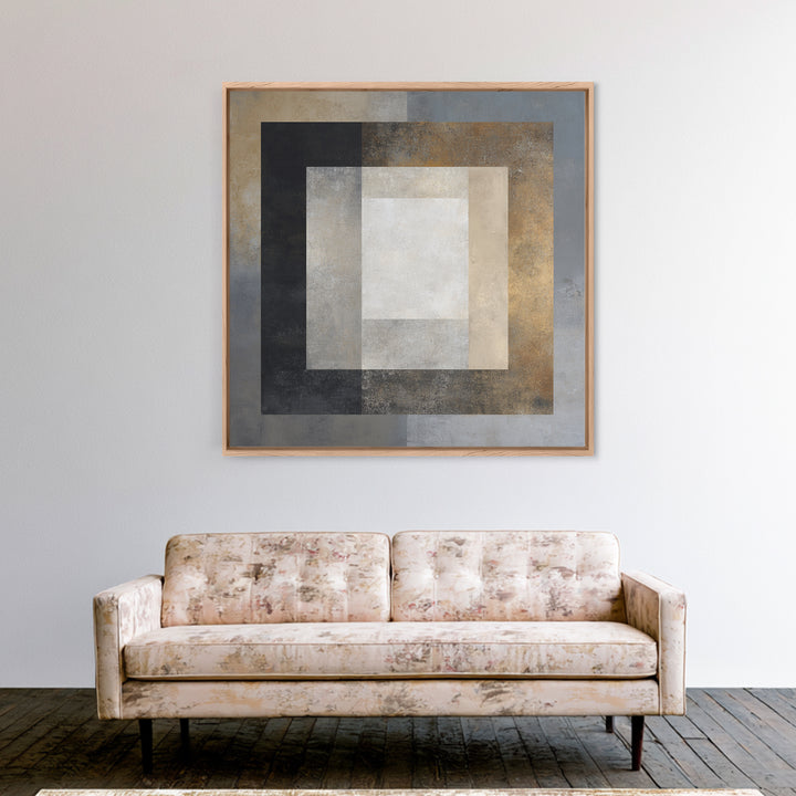 Balanced Geometric Forms Symbolizing Fairness Canvas Print, Law Office Art, Lawyer Office Decor, Office Decor, Counsel, LOA-1x1-29