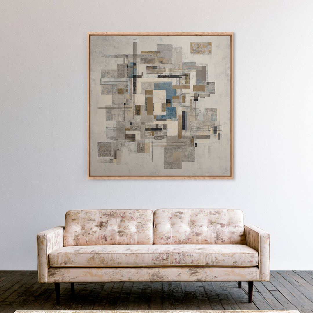 Balanced Geometric Forms Symbolizing Fairness Canvas Print, Law Office Art, Butterfly Art, Office Decor, Abstract Art, Counsel, LOA-1x1-5