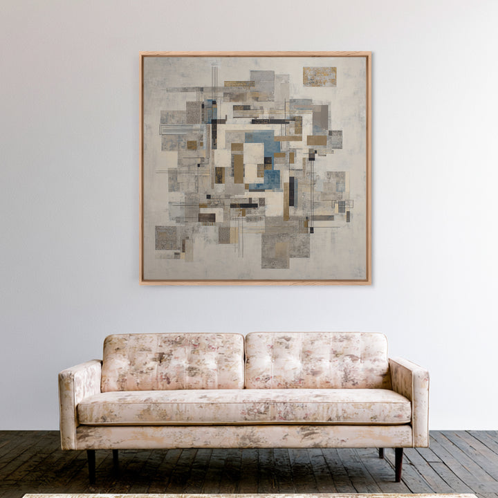 Balanced Geometric Forms Symbolizing Fairness Canvas Print, Law Office Art, Butterfly Art, Office Decor, Abstract Art, Counsel, LOA-1x1-5
