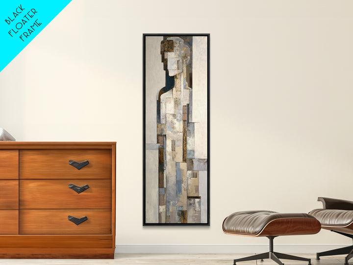 Architectural Arch and Column Abstraction Framed Canvas Print, Law Office Art, Home Office Decor, Office Decor, Abstract Art, LOA-1x3-74