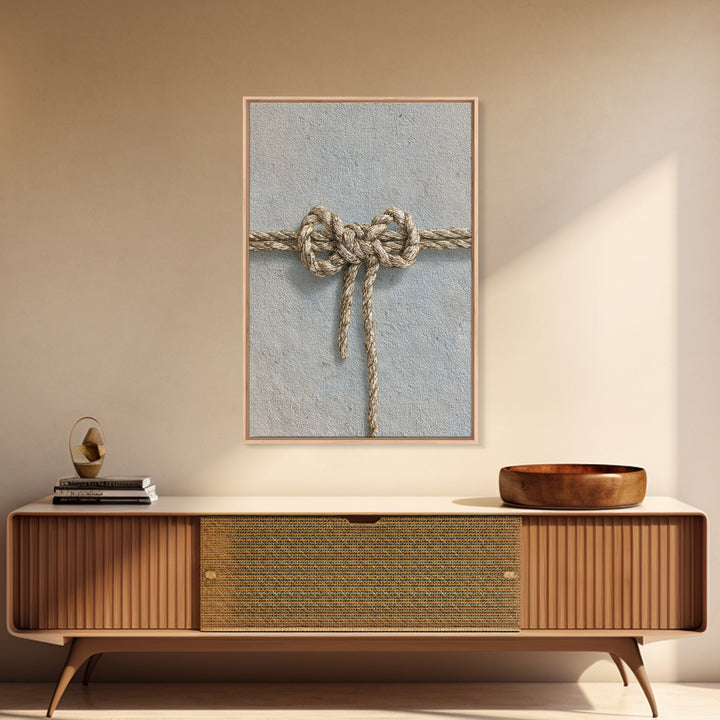 Gold Thread Knot Symbolizing Resolution Framed Canvas Print, Law Office Art, Home Decor, Office Decor, Abstract Art, Counsel, LOA-2x3-2