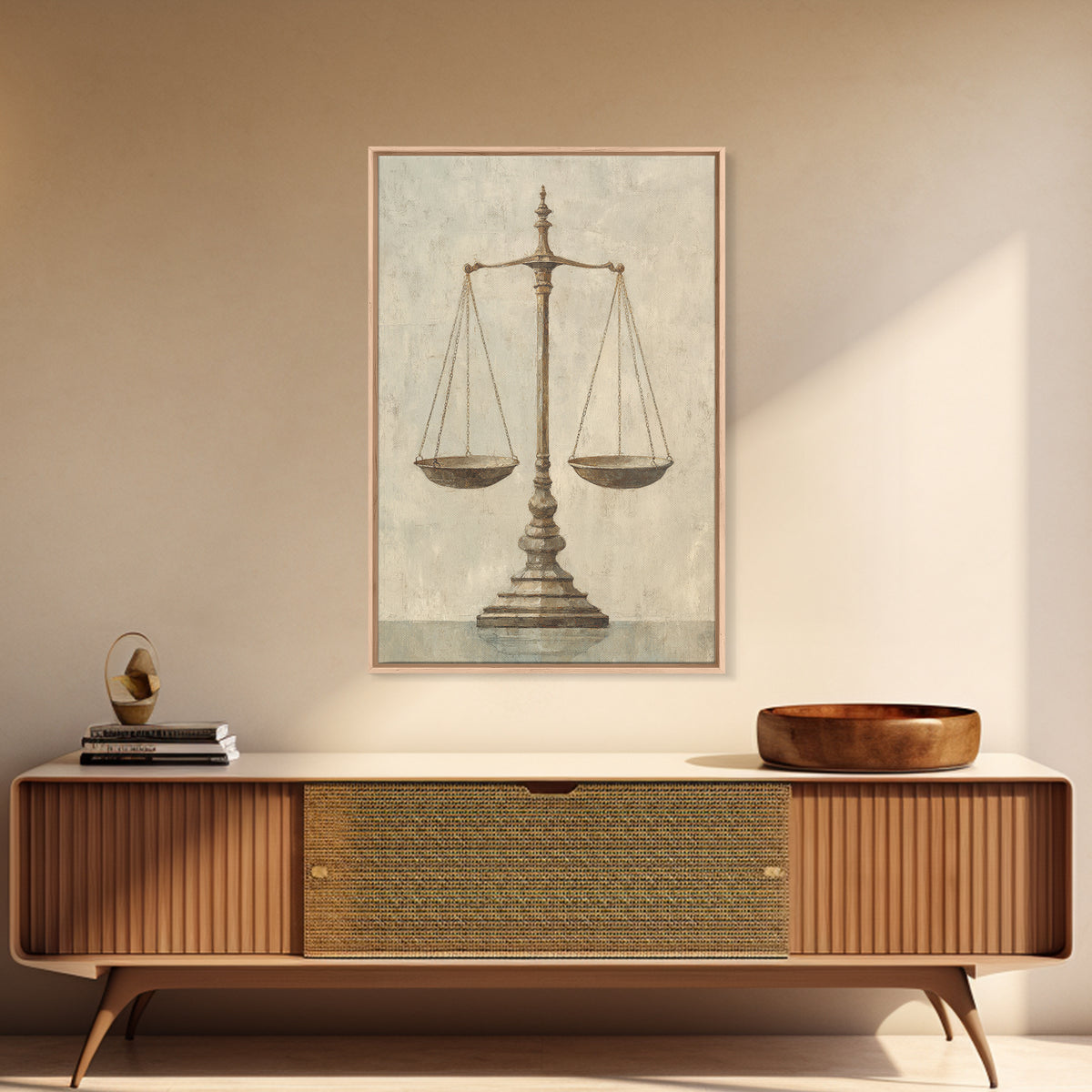 Classical Scales of Justice Canvas Print, Law Office Art, Art Print, Office Decor, Counsel, Printable Art, Office Wall Art, LOA-2x3-9