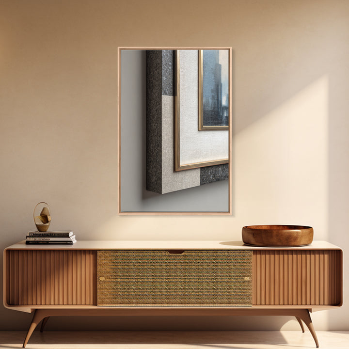 Quiet City Skyline Framed Canvas Print, Law Office Art, Law, Office Decor, Fine Art, Counsel, Modern Decor, Fine Art Print, LOA-2x3-92