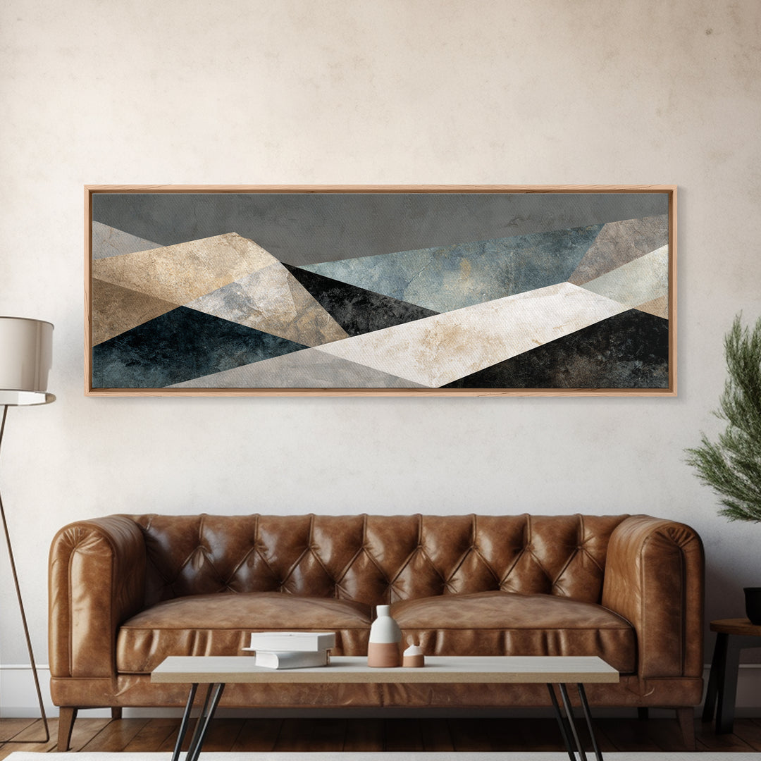 Balanced Geometric Forms Symbolizing Fairness Canvas Print, Law Office Art, Metal Wall Decor, Office Decor, Abstract Art, LOA-3x1-45