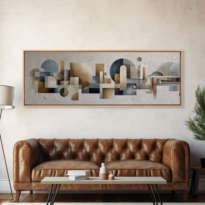 Balanced Geometric Forms Symbolizing Fairness Canvas Print, Law Office Art, Lawyer Gift, Office Decor, Fine Art, Counsel, LOA-3x1-93