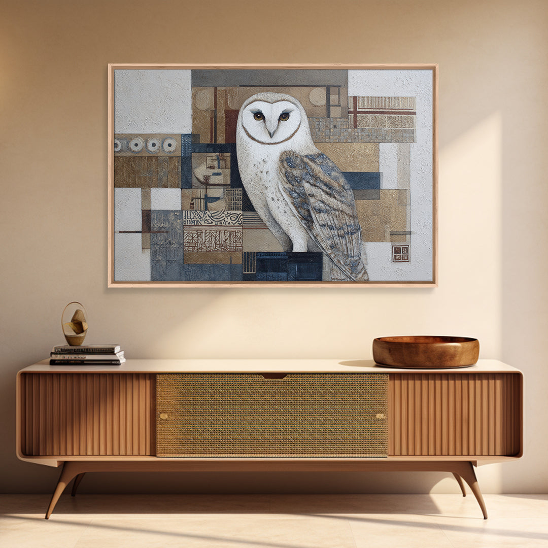 Owl Portrait Representing Wisdom Canvas Print, Law Office Art, Law, Office Decor, Counsel, Modern Decor, Fine Art Print, LOA-3x2-93