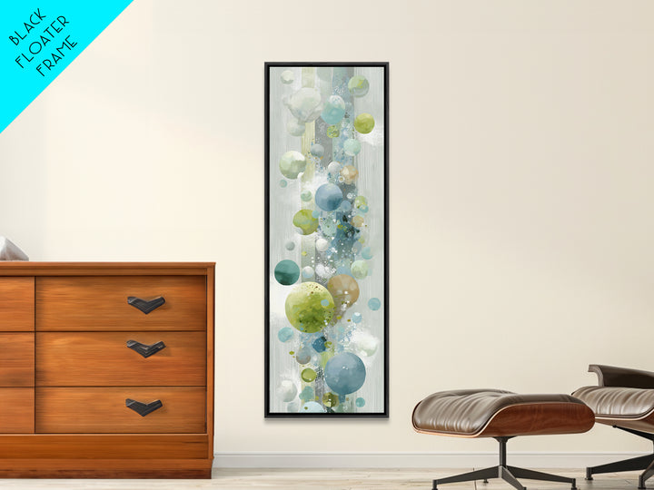 Abstract Suds and Bubbles Canvas Print, Laundry Room Art, Minimalist Wall Art, Living Room Decor, Abstract Art, Clean, LRA-1x3-10