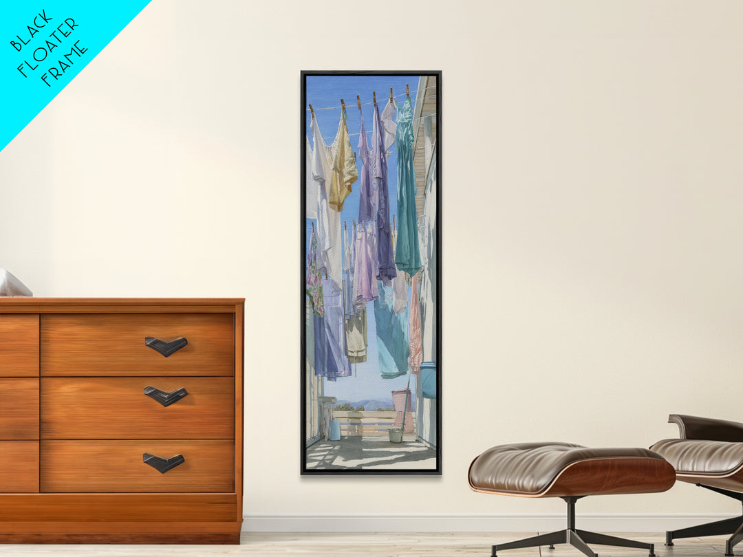 Fresh Air Meadow Landscape for Clean Mood Canvas Print, Laundry Room Art, Farmhouse Decor, Living Room Decor, Oil Painting, LRA-1x3-59