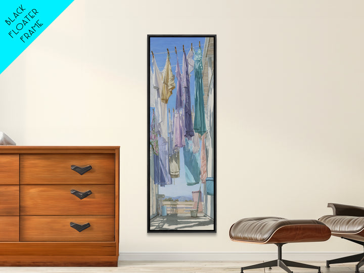 Fresh Air Meadow Landscape for Clean Mood Canvas Print, Laundry Room Art, Farmhouse Decor, Living Room Decor, Oil Painting, LRA-1x3-59