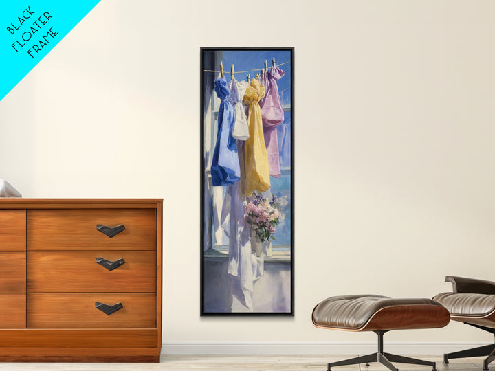 Lavender Sachet and Ribbon Still Life Canvas Print, Laundry Room Art, Art Print, Living Room Decor, Fine Art, Clean, Artwork, LRA-1x3-77