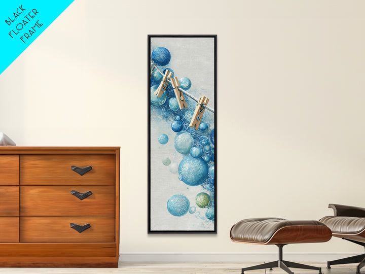 Abstract Suds and Bubbles Canvas Print, Laundry Room Art, Gallery Decor, Living Room Decor, Fine Art, Clean, Contemporary Art, LRA-1x3-82