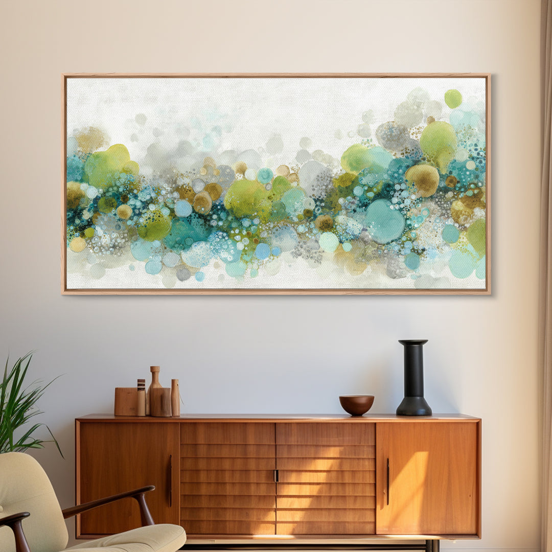 Abstract Suds and Bubbles Canvas Print, Laundry Room Art, Living Room Decor, Abstract Art, Clean, New Home Gift, LRA-2x1-66