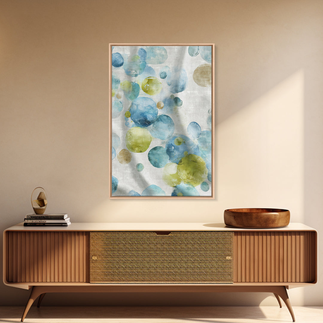 Abstract Suds and Bubbles Canvas Print, Laundry Room Art, Minimalist Decor, Living Room Decor, Abstract Art, Clean, LRA-2x3-54