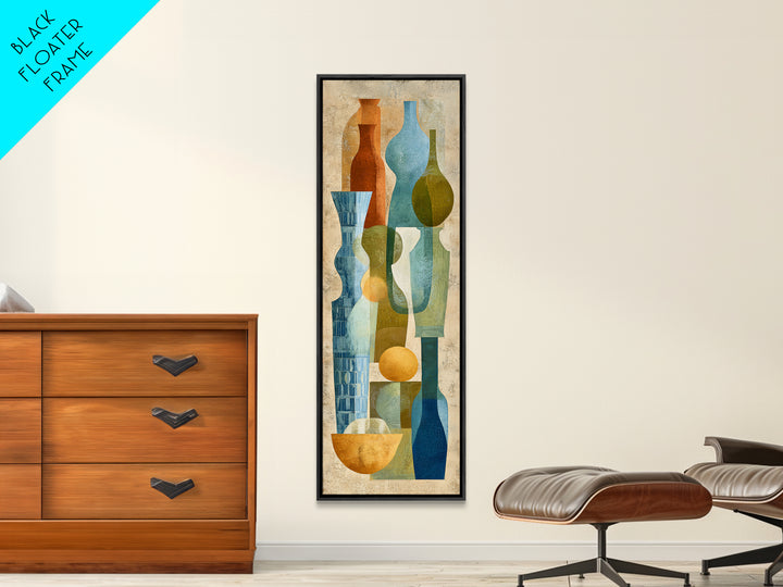 Spanish Tile Ornament Canvas Print, Mediterranean Art, Farmhouse Decor, Living Room Decor, Fine Art, Azure, Landscape Painting, MAR-1x3-100