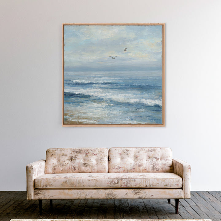 Hotel Coastal Landscape Canvas Print, Master Bedroom, Luxury Decor, Bedroom Decor, Fine Art, Sanctuary, Wedding Decor, MAS-1x1-69
