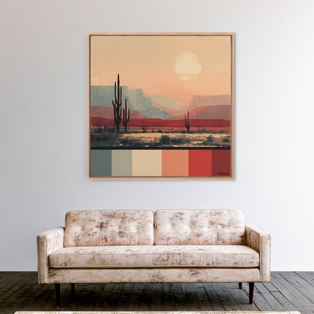 Quiet Desert Dusk Canvas Print, Master Bedroom, Boho Decor, Bedroom Decor, Fine Art, Sanctuary, Wall Art Prints, Large Wall Art, MAS-1x1-82