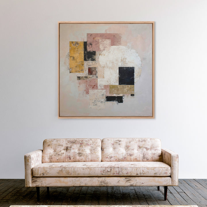 Large Cream Abstract Canvas Print, Master Bedroom, Contemporary Art, Bedroom Decor, Abstract Art, Sanctuary, Bedroom Wall Art, MAS-1x1-89