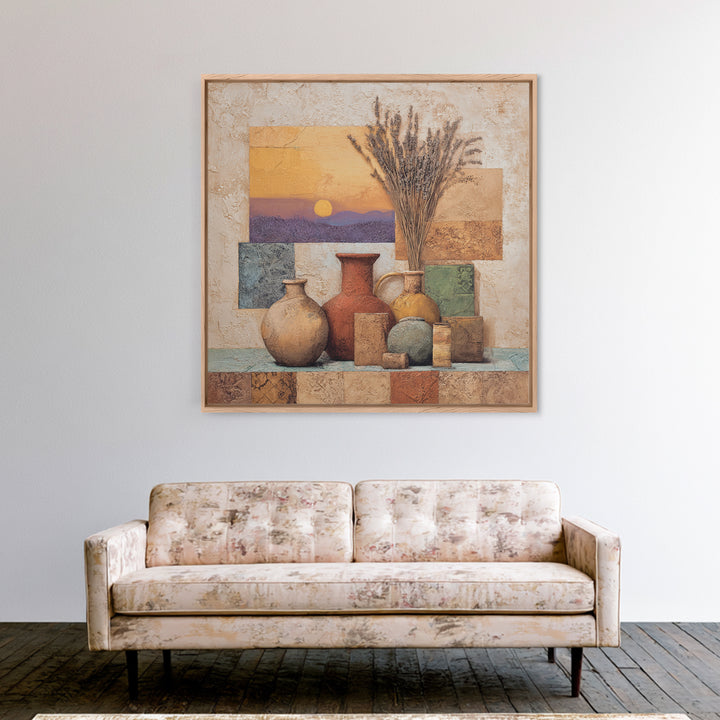 Lavender Field at Twilight Canvas Print, Master Bedroom, Neutral Decor, Bedroom Decor, Fine Art, Sanctuary, Home Decor, MAS-1x1-90