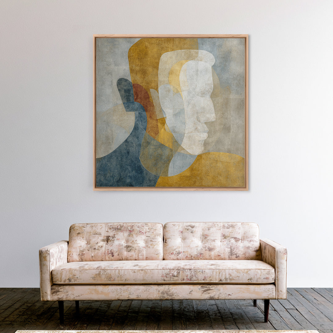 Classical Reclining Figure Implied Through Line Art Canvas Print, Master Bedroom, Modern Decor, Bedroom Decor, Sanctuary, MAS-1x1-94