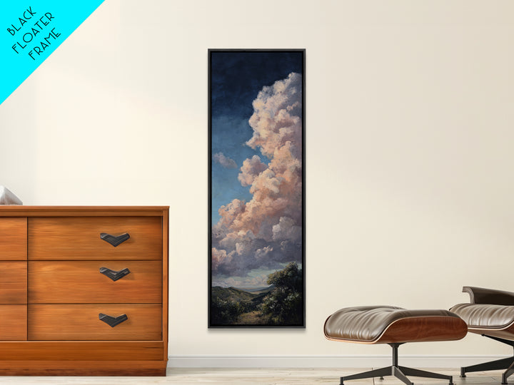 Blush and Taupe Cloudscape Canvas Print, Master Bedroom, Neutral Decor, Bedroom Decor, Fine Art, Sanctuary, Home Decor, MAS-1x3-18