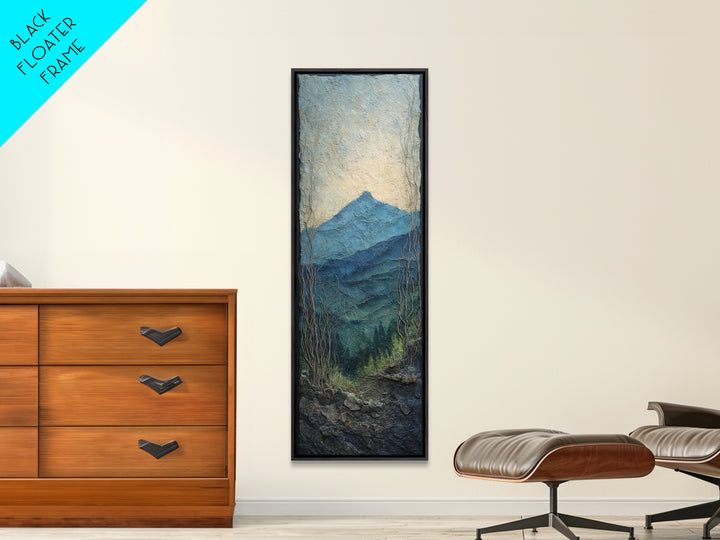 Soft Mountain Ridge Canvas Print, Master Bedroom, Modern Decor, Bedroom Decor, Fine Art, Sanctuary, Wall Decor, Art Print, MAS-1x3-49