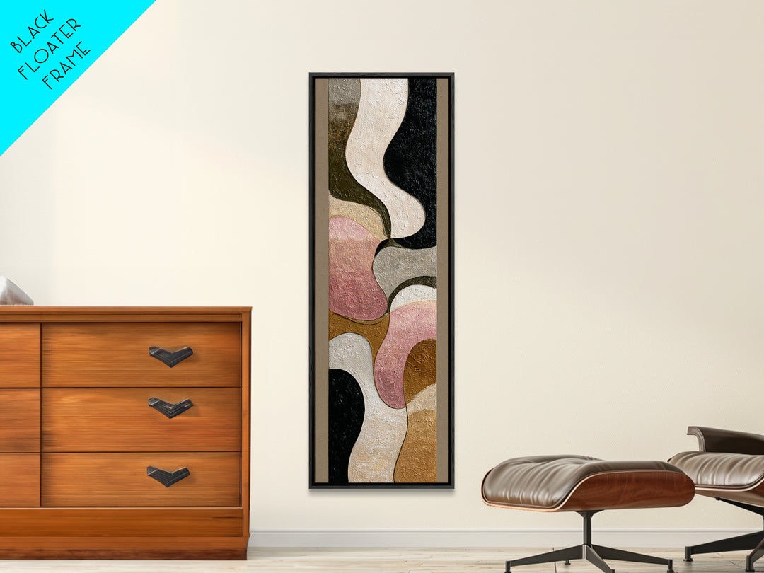 Abstract Wave Forms Framed Canvas Print, Master Bedroom, Bedroom Decor, Abstract Art, Sanctuary, Bedroom Wall Art, MAS-1x3-8