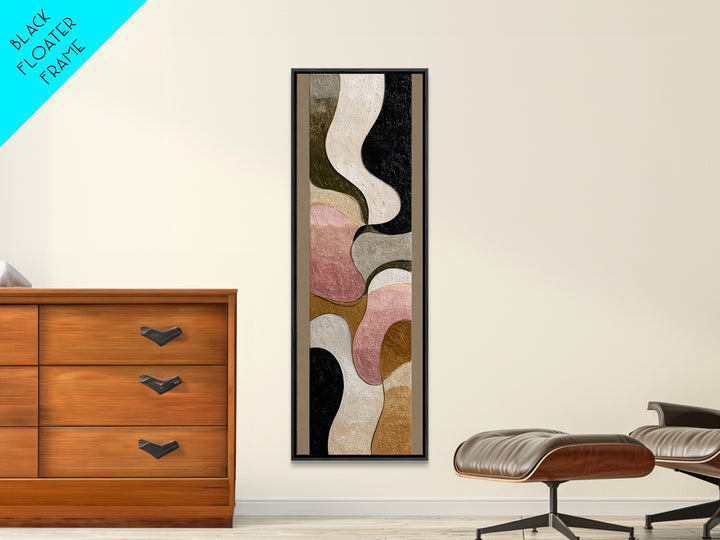 Abstract Wave Forms Framed Canvas Print, Master Bedroom, Bedroom Decor, Abstract Art, Sanctuary, Bedroom Wall Art, MAS-1x3-8