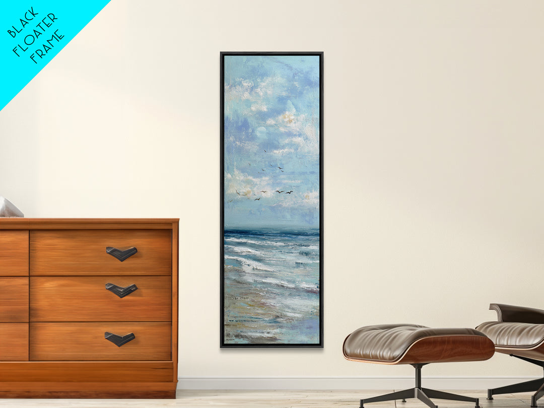 Hotel Coastal Landscape Canvas Print, Master Bedroom, Luxury Decor, Bedroom Decor, Fine Art, Sanctuary, Wedding Decor, MAS-1x3-9