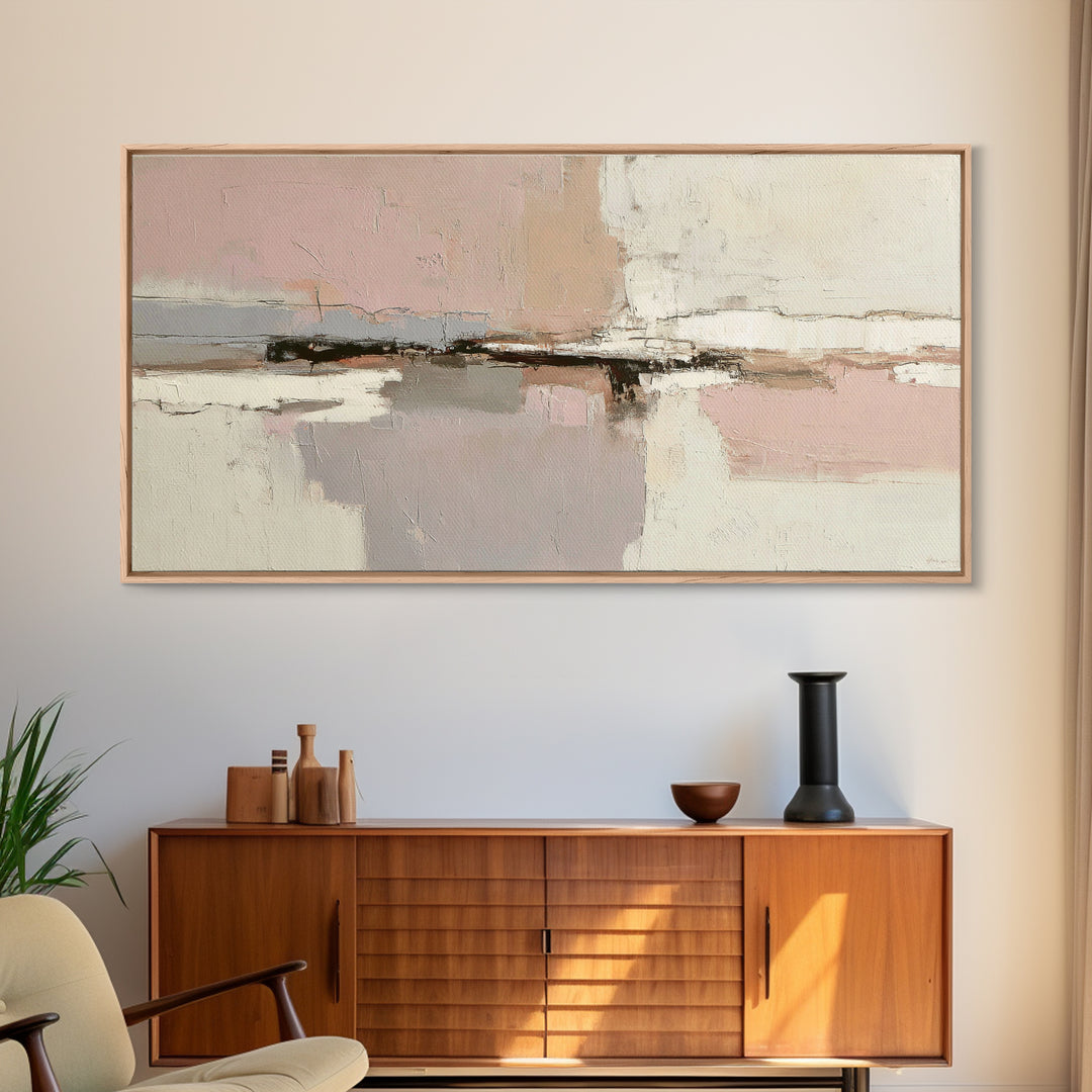 Minimal Two Figure Line Drawing Framed Canvas Print, Master Bedroom, Bedroom Decor, Fine Art, Sanctuary, Living Room Prints, MAS-2x1-25
