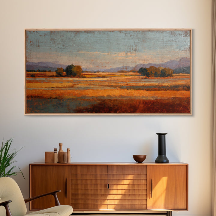 Lavender Field at Twilight Canvas Print, Master Bedroom, Wall Art, Bedroom Decor, Oil Painting, Sanctuary, Bedroom Wall Art, MAS-2x1-62
