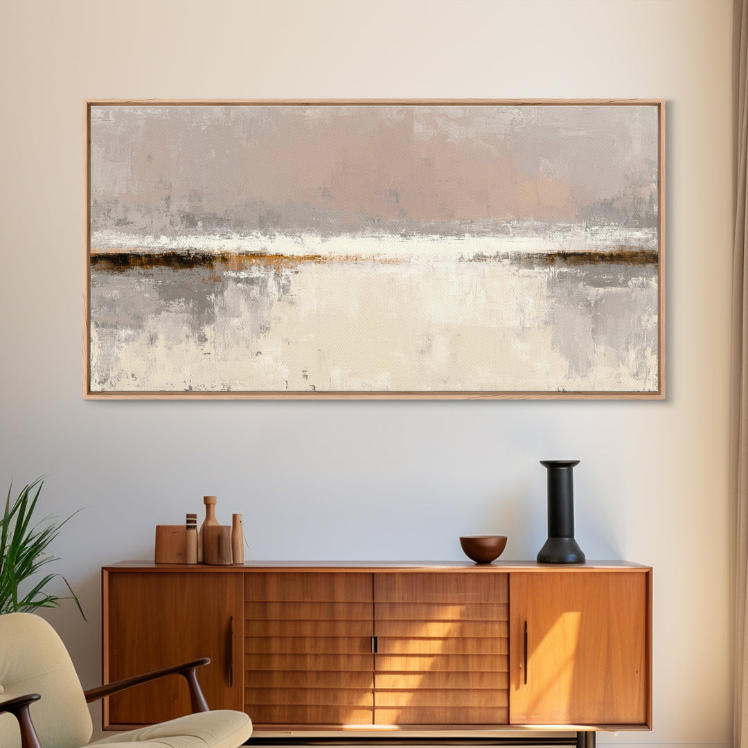 Minimal Two Figure Line Drawing Framed Canvas Print, Master Bedroom, Rustic Home Decor, Bedroom Decor, Oil Painting, Sanctuary, MAS-2x1-97