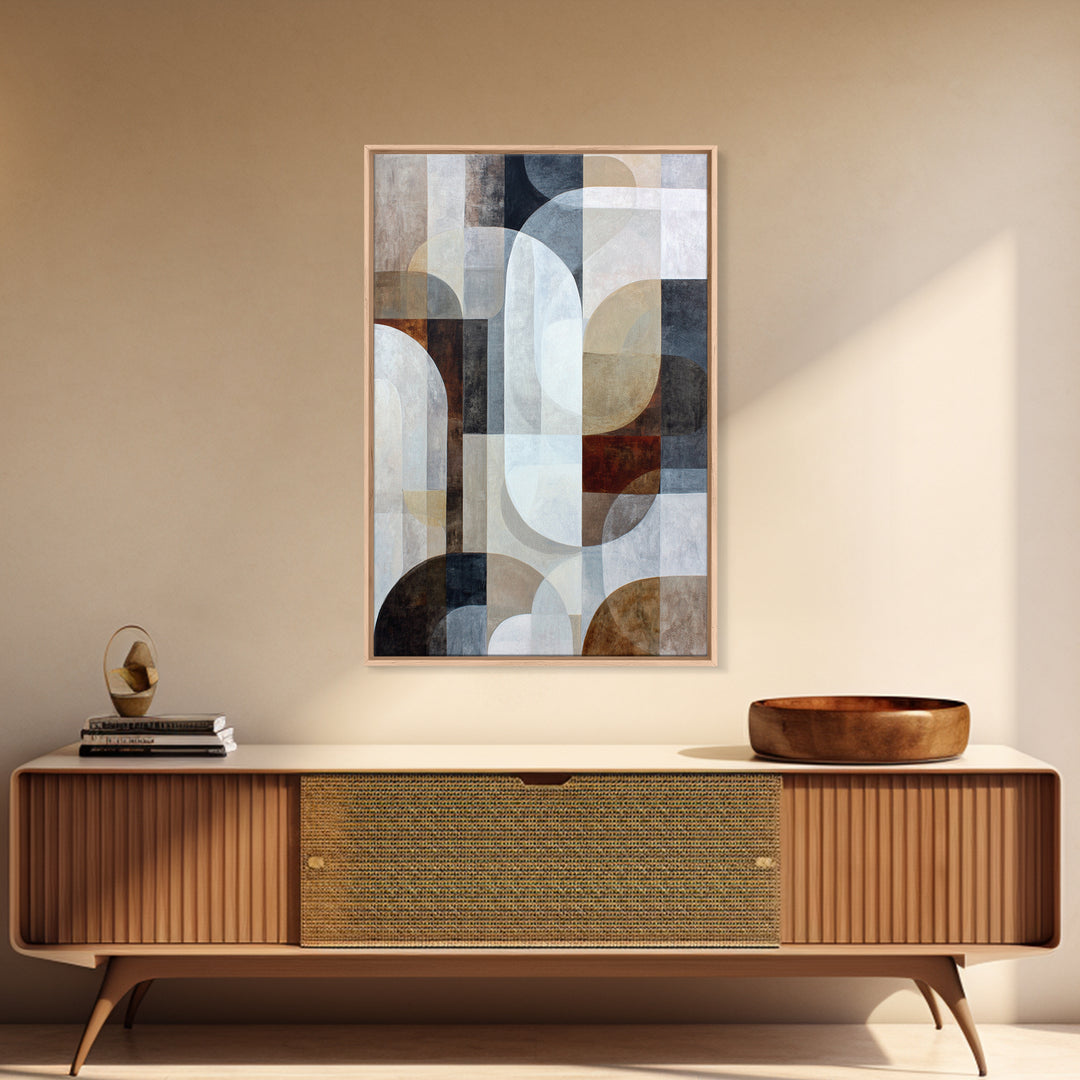 Large Cream Abstract Framed Canvas Print, Master Bedroom, Bedroom Decor, Sanctuary, Living Room Prints, Wall Decor Bedroom, MAS-2x3-1