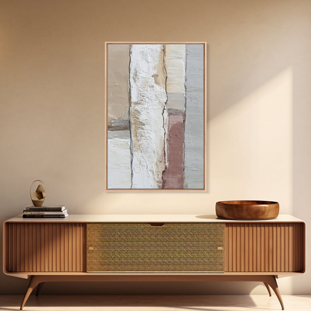Minimal Two Figure Line Drawing Framed Canvas Print, Master Bedroom, Farmhouse Decor, Bedroom Decor, Fine Art, Sanctuary, MAS-2x3-13