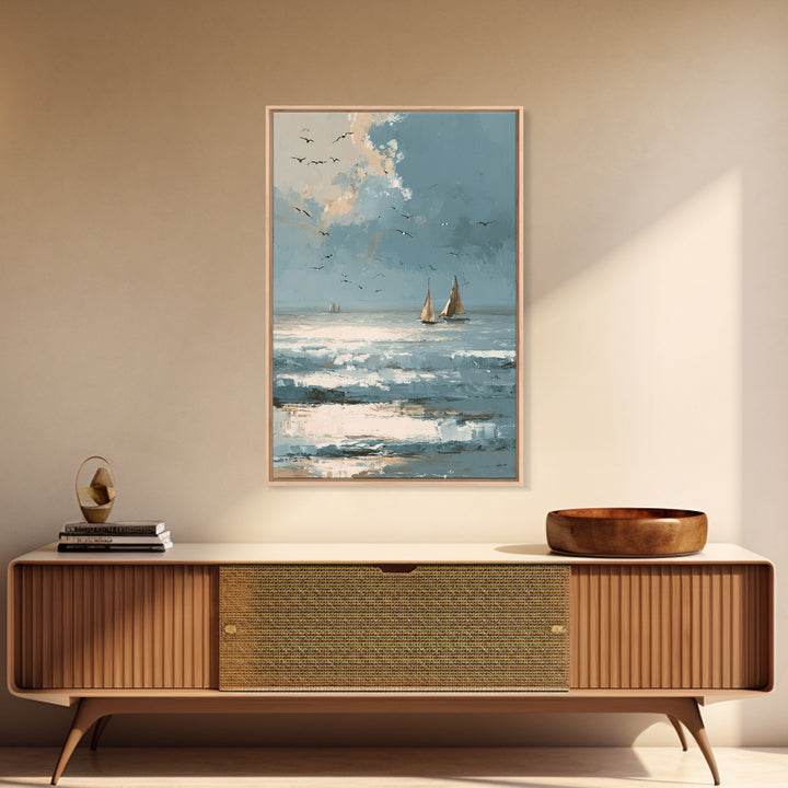 Hotel Coastal Landscape Canvas Print, Master Bedroom, Wall Decal, Bedroom Decor, Fine Art, Sanctuary, Wall Decor Bedroom, MAS-2x3-5