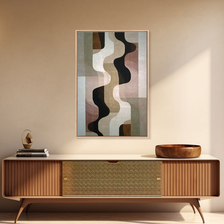 Abstract Wave Forms Framed Canvas Print, Master Bedroom, Wall Decor, Bedroom Decor, Fine Art, Sanctuary, Farmhouse Wall Decor, MAS-2x3-52