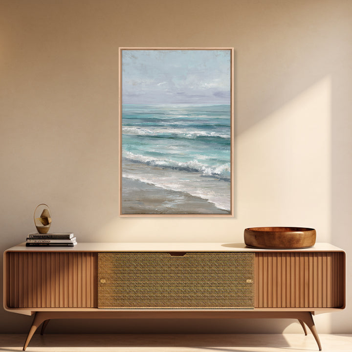 Elegant Moonlit Ocean Horizon Canvas Print, Master Bedroom, Wall Decor Bedroom, Bedroom Decor, Sanctuary, Fine Art Print, MAS-2x3-57