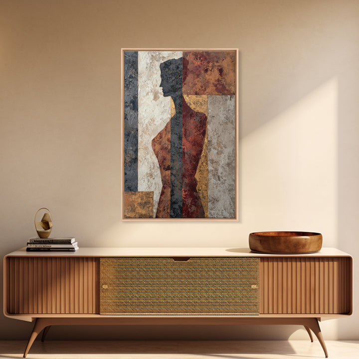 Classical Reclining Figure Implied Through Line Art Canvas Print, Master Bedroom, Minimalist Decor, Bedroom Decor, Sanctuary, MAS-2x3-6