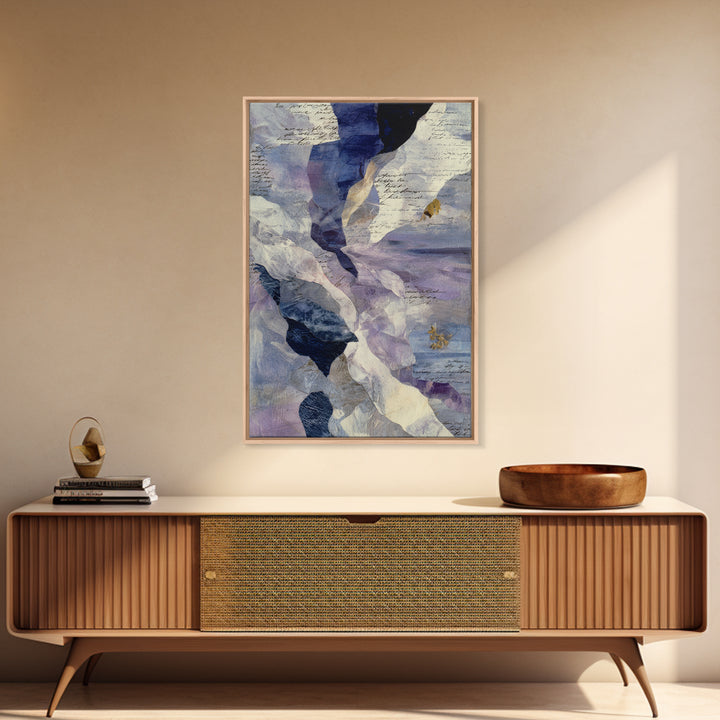 Abstract Wave Forms Framed Canvas Print, Master Bedroom, Signs for Home, Bedroom Decor, Abstract Art, Sanctuary, Luxury Decor, MAS-2x3-76