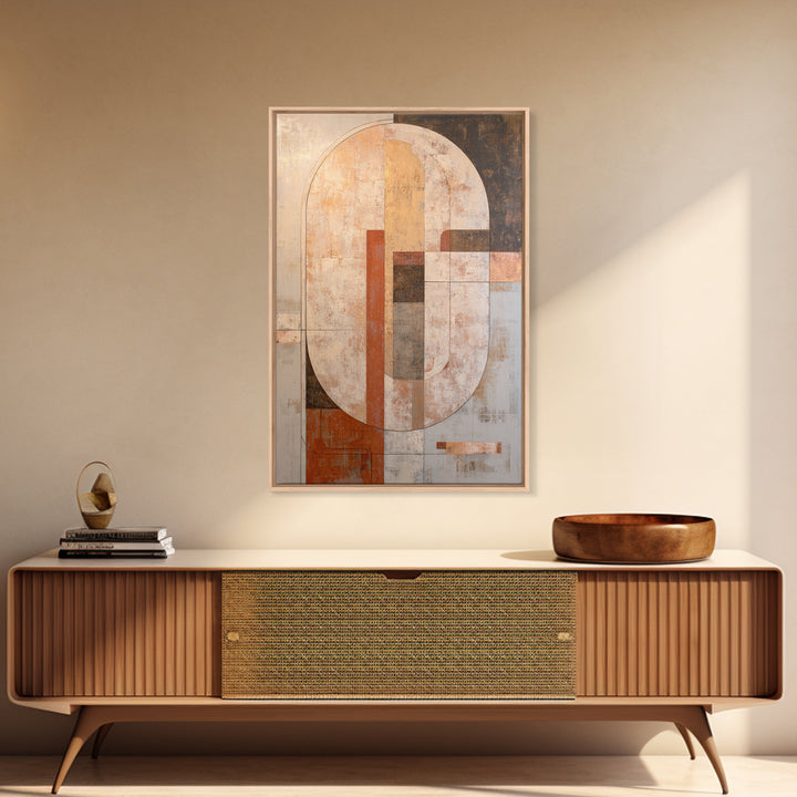 Large Cream Abstract Framed Canvas Print, Master Bedroom, Rustic Home Decor, Bedroom Decor, Abstract Art, Sanctuary, MAS-2x3-97