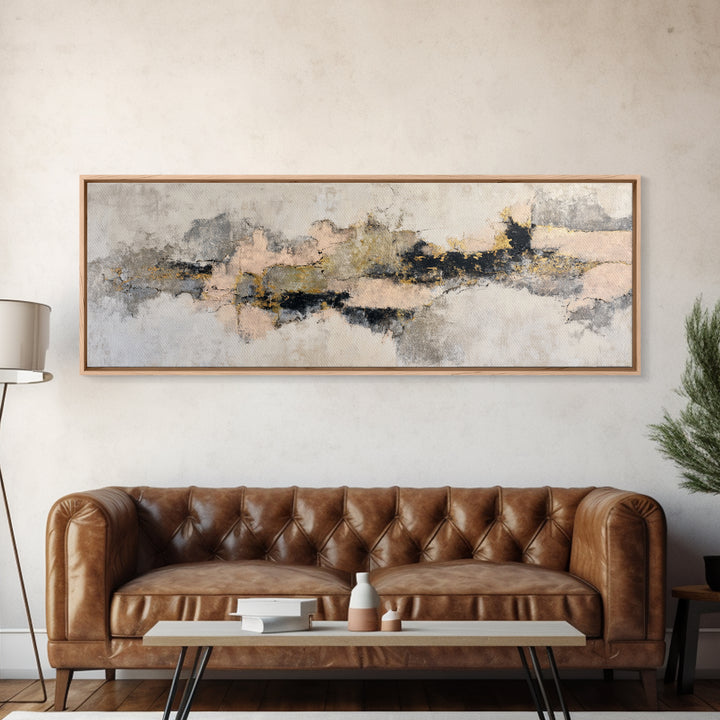 Soft Abstract Linen Texture Canvas Print, Master Bedroom, Bedroom Decor, Abstract Art, Sanctuary, Bedroom Prints, MAS-3x1-43