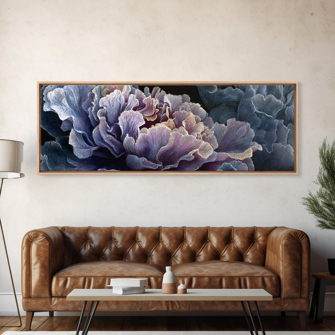 Large Cream Abstract Framed Canvas Print, Master Bedroom, Vinyl Wall Decal, Bedroom Decor, Abstract Art, Sanctuary, MAS-3x1-57