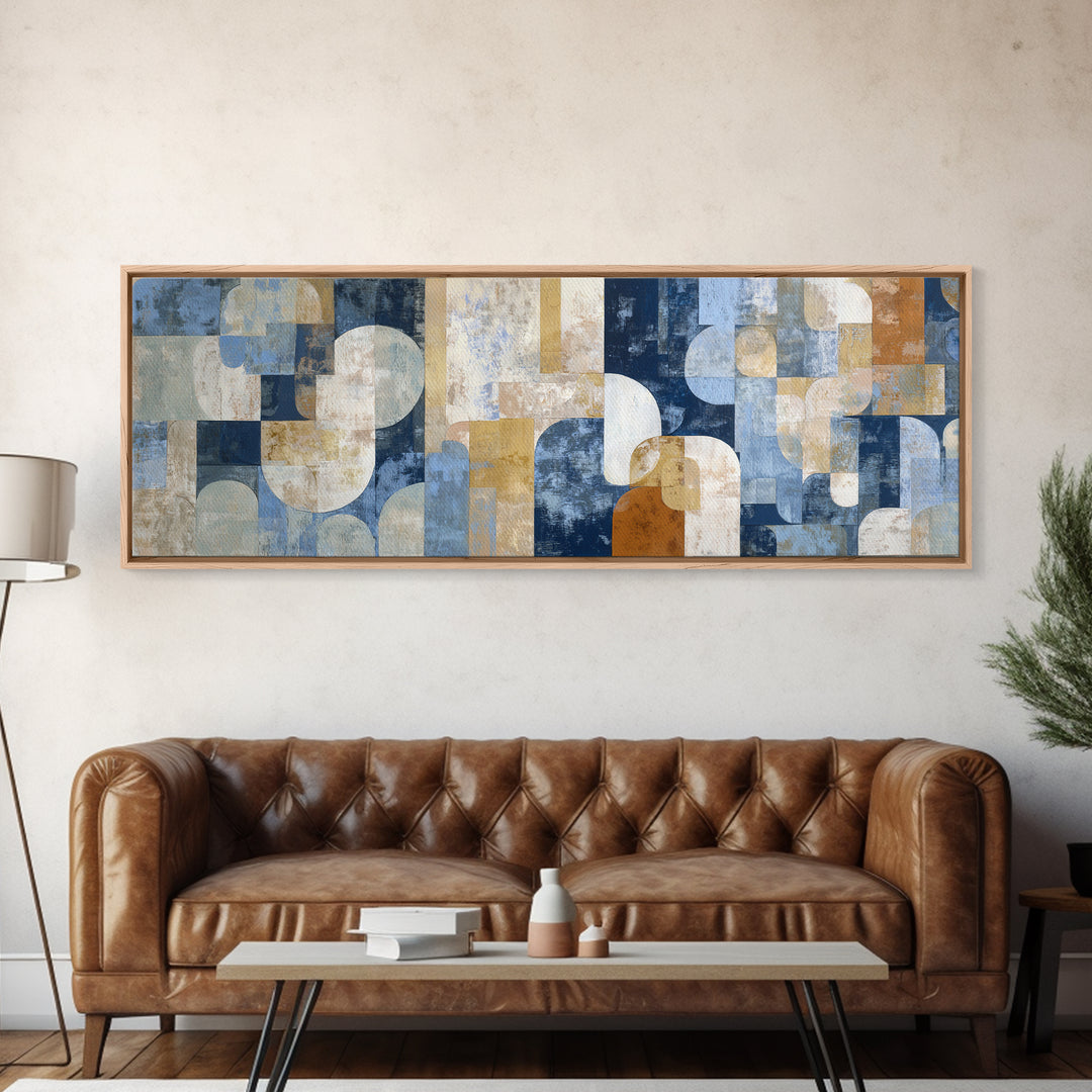 Soft Abstract Linen Texture Framed Canvas Print, Master Bedroom, Canvas Print, Bedroom Decor, Sanctuary, Above Bed Wall Art, MAS-3x1-67