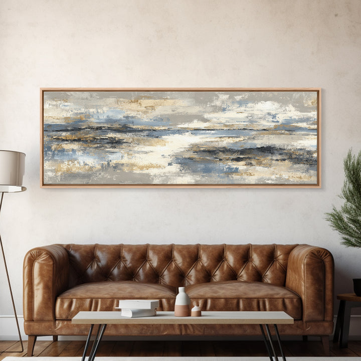 Minimal Stone Shapes Canvas Print, Master Bedroom, Bedroom Decor, Abstract Art, Sanctuary, Minimalist Wall Art, MAS-3x1-80