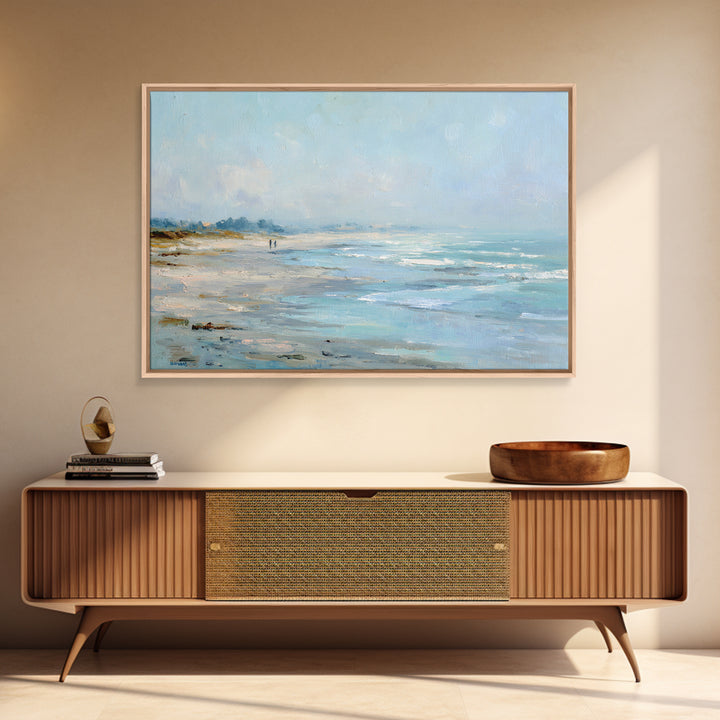 Hotel Coastal Landscape Framed Canvas Print, Master Bedroom, Set of 2 Prints, Bedroom Decor, Fine Art, Sanctuary, MAS-3x2-25