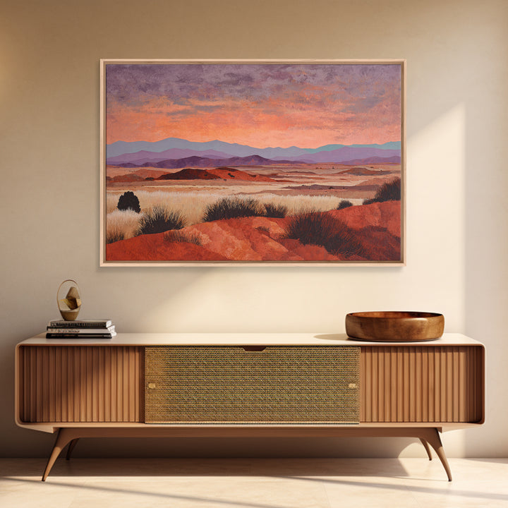 Quiet Desert Dusk Canvas Print, Master Bedroom, Bedroom Prints, Bedroom Decor, Sanctuary, Gallery Decor, Neutral Decor, MAS-3x2-38